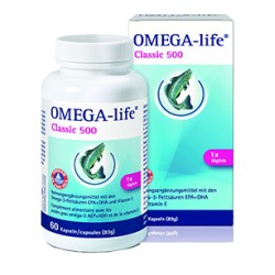 OMEGA-LIFE Gel Kapseln 500 mg 60 Stk