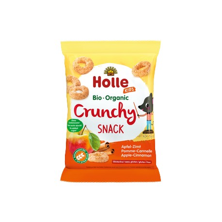 HOLLE Crunchy Snack Apfel Zimt Btl 25 g