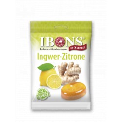IBONS Ingwer Bonbon Zitrone ohne Zucker Btl 75 g