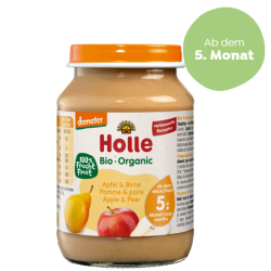 HOLLE Apfel und Birne Glas 190 g