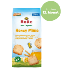 HOLLE Honey Minis Bio-Babyzwieback 100 g