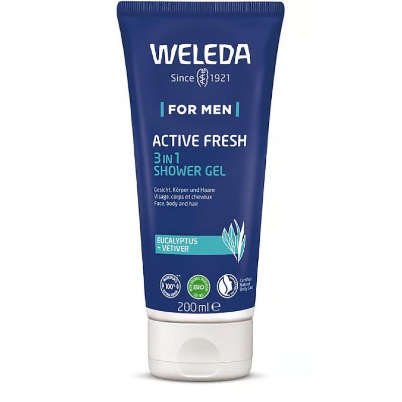 WELEDA FOR MEN Duschgel Aktiv Tb 200 ml